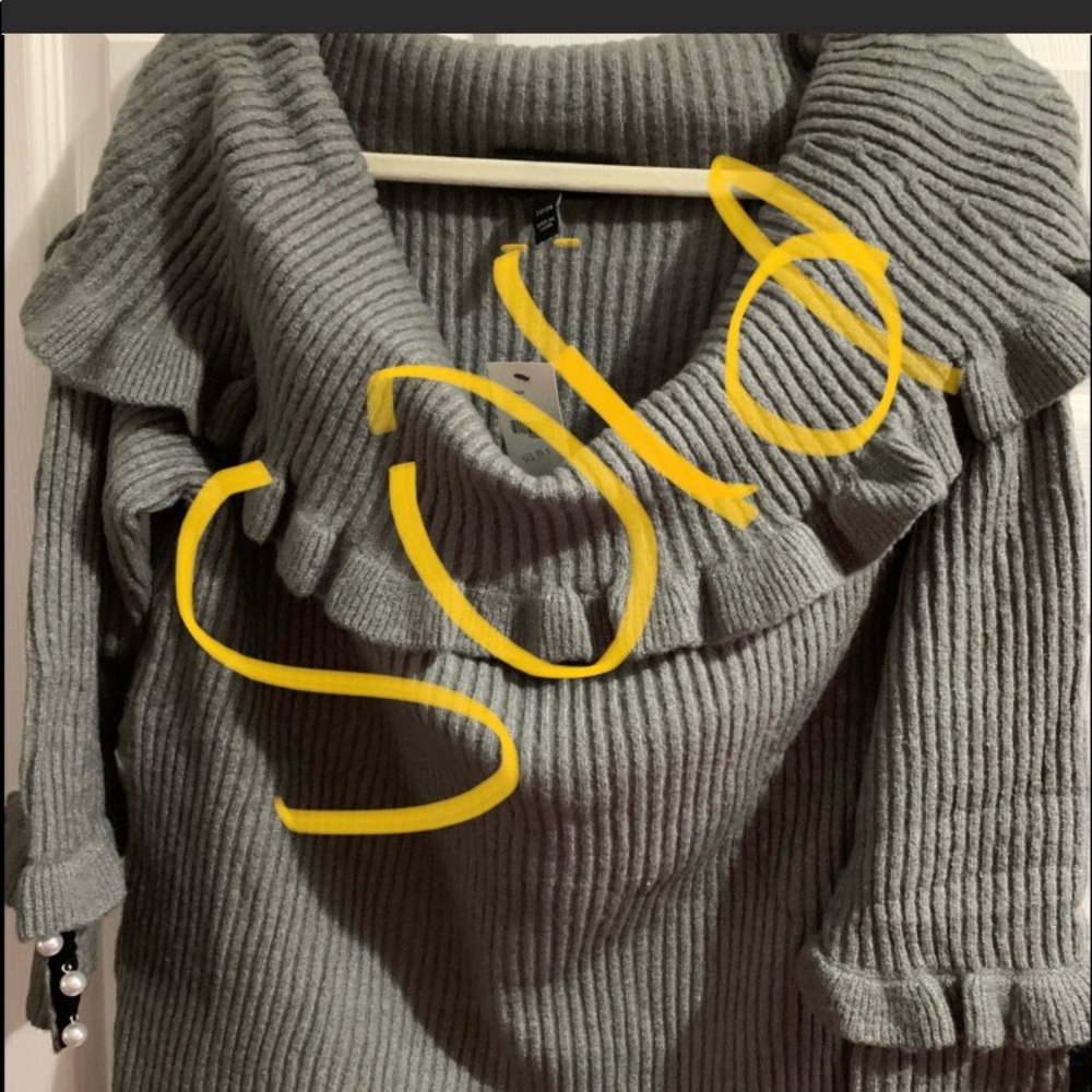 Off the shoulder sweater